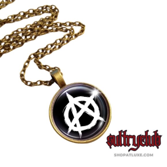 Anarchy Symbol Necklace (Several Styles) - Picture 10 of 16